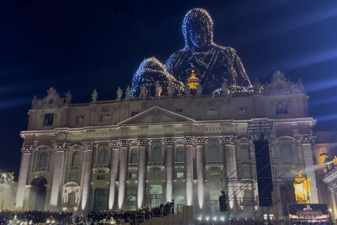 Vatican lights up with drone show at historic 'Grace for the World' concert