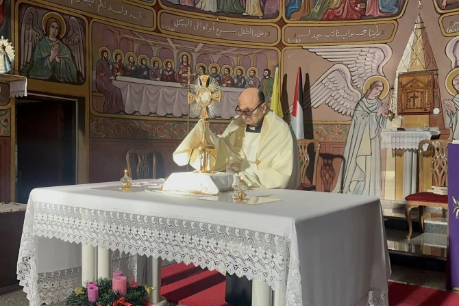 Gaza’s only Catholic priest: ‘For mercy’s sake stop this war and stop killing people’