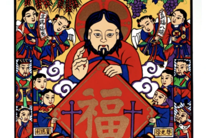 Catholic artist’s Chinese-inspired Christian art on display near the Vatican